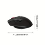 Ratón Inalámbrico Lenovo con Diseño Ergonómico, Ideal para Gaming y Uso en Oficina, Botones Silenciosos para una Operación Cómoda, Conectividad de Modo Dual, Batería de Gran Capacidad y Latencia Ultra Baja - Image 12