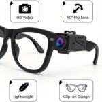 Mini Cámara de Seguridad 1080P 2.4G, Alimentada por USB con Lente Flexible de 90 Grados, Diseño de Clip para Montar en Gafas, Soporta Visualización Remota, Detección de Movimiento y Alertas, Perfecta para Monitoreo en el Hogar/Mascotas/Bebés
