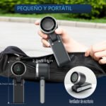 Ventilador Portátil Mini Turbina Recargable USB, 5 Velocidades de Viento, 13550 RPM, Hasta 10 Horas de Funcionamiento, Ventilador de Mano/Cuello/Escritorio 3 en 1 Plegable y Silencioso para Playa/Exteriores/Hogar/Oficina - Image 3
