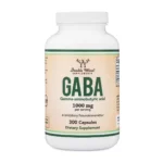 GABA Supplement, Double Wood, 1000 mg, 60 Capsules