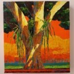 ARBOL DE LUZ, DE LA SERIE ARBOLES CENTENARIOS, ACRILICO SOBRE LIENZO, BASTIDOR
