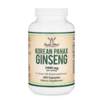 Korean Panax Ginseng Supplement, Double Wood Supplements, 1000 mg, 240 Capsules
