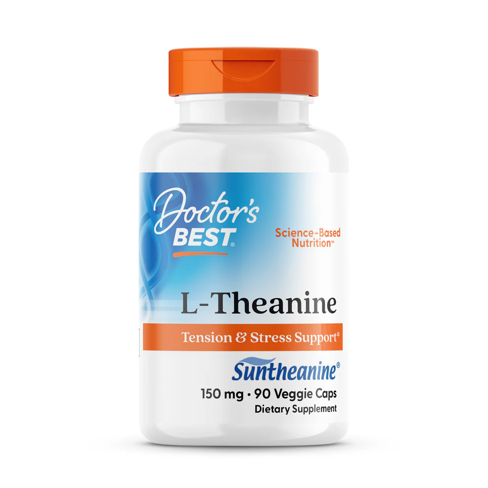l-teanina-doctors-best-150-mg-90-capsulas.webp Doctor's Best L-Teanina con Suntheanina, 150 mg, 90 cápsulas vegetales - Image 1