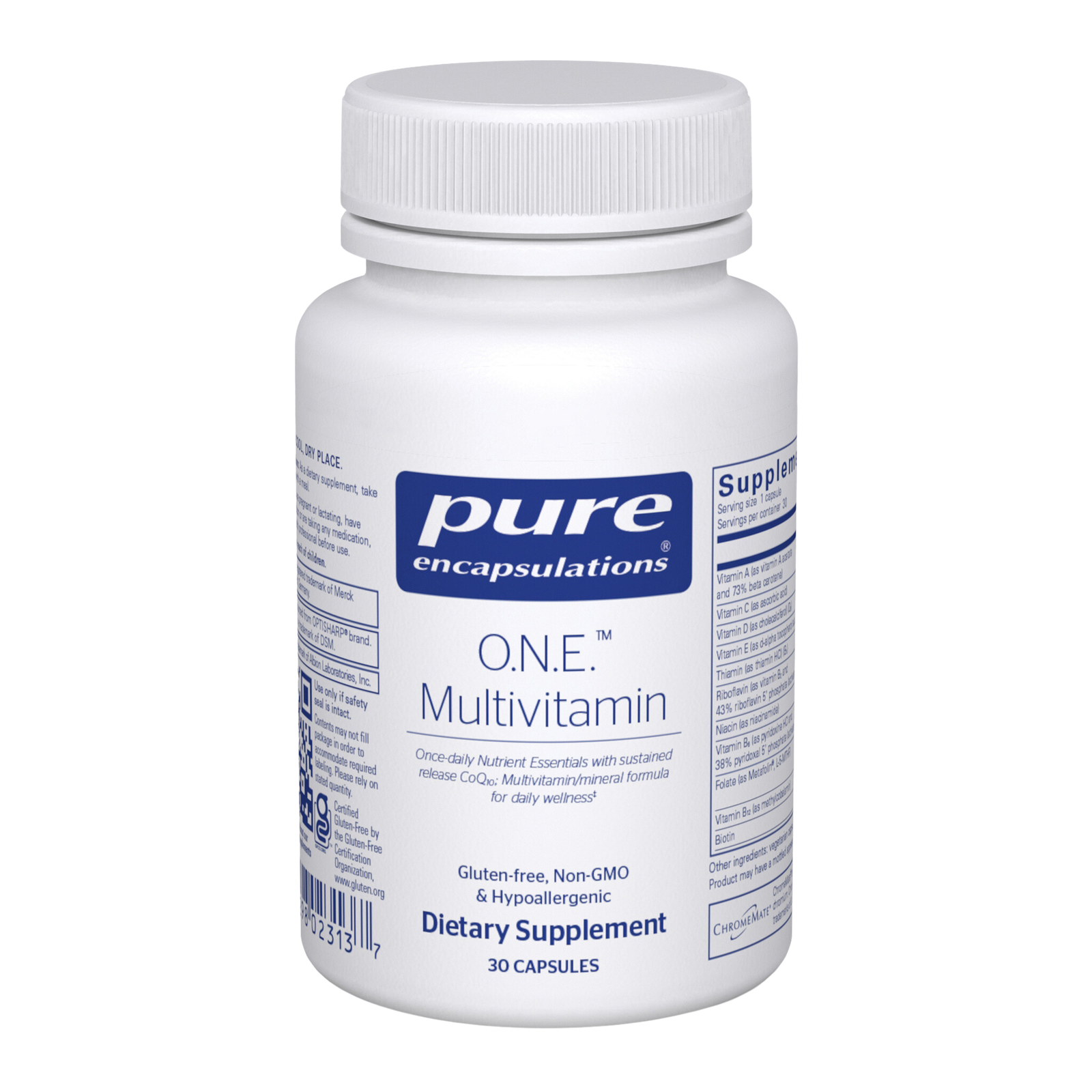 multivitaminico-pure-encapsulations-30-capsulas-frontal-1.png O.N.E.™ Multivitamin, Pure Encapsulations, Complete multivitamin with added support for healthy brain, heart, and nerve function, 30 Capsules - Image 1