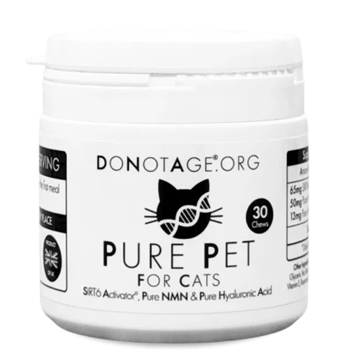 purepet_cat_DoNotAge-e1773011801498.webp Pure Pet Supplement for Cats DoNotAge, Pure Pet For Cats' chews are designed to extend healthy lifespan of your beloved cats. - Image 1