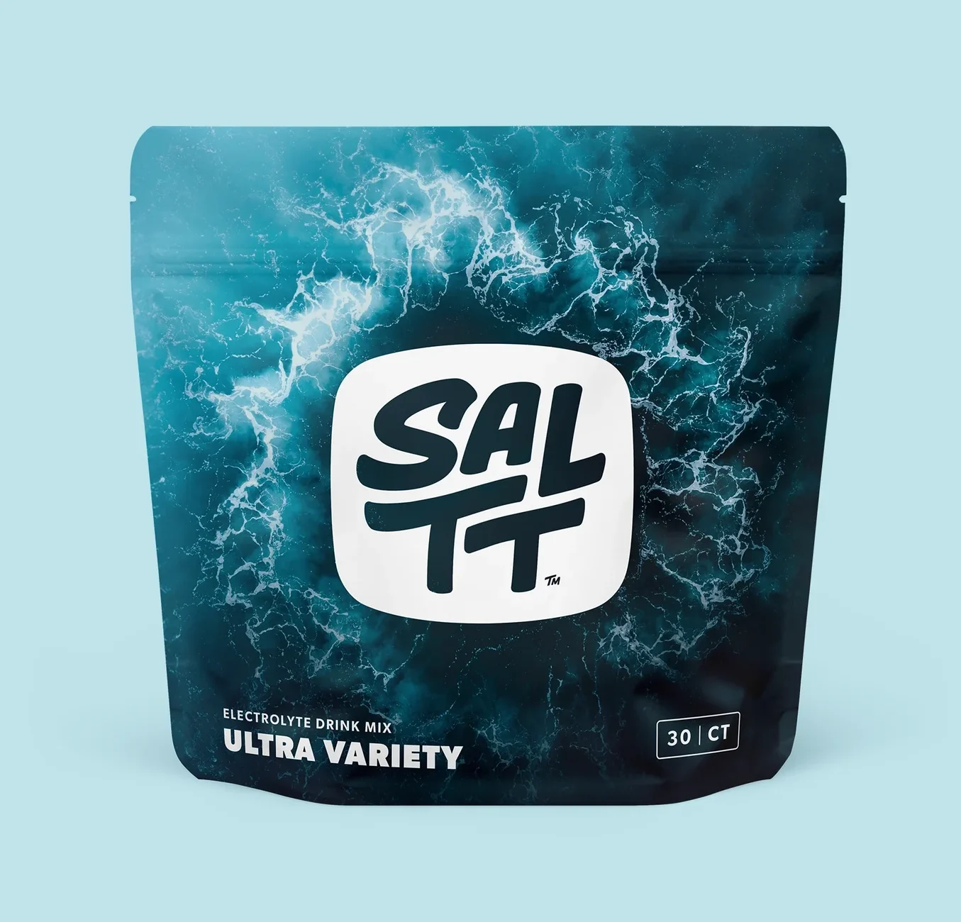 saltt-electrolitos-ultra-variedad-e1772899681406.webp Electrolyte Drink Mix, SALTT, Ultra Variety, Servings Per Container 30, 1 Stick Pack (7.1g), 0gr Sugar - Image 1