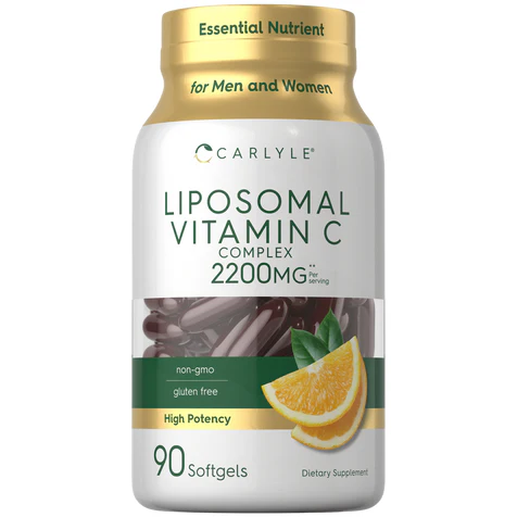vitamina-c-carlyle-2200-mg-90-capsulas.webp Liposomal Vitamin C 2200mg per serving | 90 Softgels - Image 1