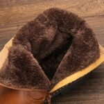 Botas de Nieve para Hombre, Cremallera Interior, Parte Superior de PU, Decoración Metálica, Forro Polar Interior, Cálidas y Cómodas, Suela de Goma, Antideslizantes y Resistentes al Desgaste - Image 8