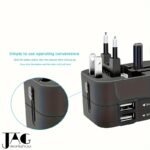 1 Pieza, Adaptador De Viaje Con Certificación De Cumplimiento, Enchufe De EE. UU/UE/Reino Unido/Au, Diseño Todo En Uno Mundial, Cargador De Pared Para Teléfono Y Tableta Con Interfaz Universal, Cubre Más De 150 Países, Compatible Con IPhone, Samsung, Xiaomi, Para Android, IPad, Automóvil, Regalo Ideal Para Vacaciones - Image 9