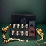 Una caja que contiene 8 vasos de whisky y 2 abridores de botellas, vasos de whisky de acero inoxidable, abridores, regalos, felicitaciones navideñas, recuerdos - Image 4