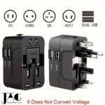1 Pieza, Adaptador De Viaje Con Certificación De Cumplimiento, Enchufe De EE. UU/UE/Reino Unido/Au, Diseño Todo En Uno Mundial, Cargador De Pared Para Teléfono Y Tableta Con Interfaz Universal, Cubre Más De 150 Países, Compatible Con IPhone, Samsung, Xiaomi, Para Android, IPad, Automóvil, Regalo Ideal Para Vacaciones