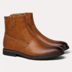 Botas de Nieve para Hombre, Cremallera Interior, Parte Superior de PU, Decoración Metálica, Forro Polar Interior, Cálidas y Cómodas, Suela de Goma, Antideslizantes y Resistentes al Desgaste - Image 5