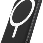 Podoru - Batería magnética compatible con MagSafe, batería externa magnética de 5000 mAh con cable Tipo C, carga rápida PD de 20 W, entrada Lightning y carga inalámbrica portátil para iPhone 17/16/15/14/13/12 (todas las series) - Negro : Celulares y accesorios