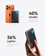 INIU 45W Fast Charging Portable Charger, 40% Smaller 10000mAh with Detachable Cable, Flight-Safe Travel Power Bank, USB C External Phone Battery Pack for iPhone 17 16 Pro iPad Samsung S26 Google etc : Cell Phones & Accessories - Image 2