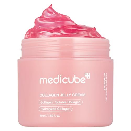 Version 1.0.0 medicube Collagen Jelly Cream- Niacinamide & Freeze-Dried Hydrolyzed Collagen - Boosts skin's barrier hydration and gives 24h Glow & Lifted Look - Korean skincare (1.69 Fl Oz (Pack of 1)) - Image 1