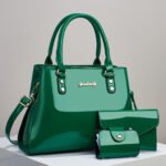 Nuevo Conjunto de Tres Piezas de Moda Casual para Mujer 2024, Bolso de Mano Brillante Patentado de Gran Capacidad, Bolsos Tote Multicapa, Bolsos Cruzados, Bolsos de Hombro Versátiles para Madres de Edad Media - Image 10