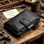 Billetera Vintage de Cuero Genuino para Hombre con Cremallera, Tarjeta Anti-Robado RFID, Cuero Vacuno de Primera Capa, Billetera Vertical Bi-Fold, Puede Contener Documentos de Identificación, Gran Capacidad con Múltiples Ranuras para Tarjetas de Crédito, 12 Ranuras para Tarjetas, 1 Bolsillo con Cremallera para Monedas, 2 Ranuras para Billetes, Regalo para Novio - Image 3