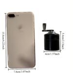 Molino y triturador de aleación de zinc de 5.4 mm: Diseño de 4 capas anti-obstrucción con mango de metal - Adecuado para hierbas/sal de roca | Triturador manual de bolsillo para camping y cocinas | Resistente al óxido, no necesita baterías - Perfecto para camping al aire libre - Image 6