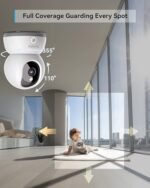 blurams Pet Camera,2K Security Camera Indoor,Dog Camera with Phone App,Home Camera for Baby with One-Touch Call,Color Night Vision,2-Way Audio,AI Motion Detection(2.4GHz ONLY) (A31C + 64GB SD Card) : Electronics - Image 3