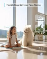 blurams Pet Camera,2K Security Camera Indoor,Dog Camera with Phone App,Home Camera for Baby with One-Touch Call,Color Night Vision,2-Way Audio,AI Motion Detection(2.4GHz ONLY) (A31C + 64GB SD Card) : Electronics - Image 4