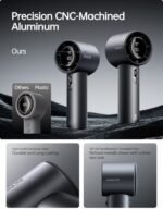 JISULIFE Handheld Fan Pro1S - Next-Gen Airflow: Up to 40h Runtime, Metal Body - Enduring Quality, 1-100 Speed Scroll Wheel, 5000mAh-Portable Fan for Travel, Gifts for Women Men(Starry Grey) : Home & Kitchen - Image 2