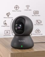 blurams 5G Indoor Cameras for Home Security, 2K Pet Camera with Phone App, 360° PTZ Home Cam w/Dual-Band WiFi6, 2-Way Talk, Free Human/Sound Detection, Motion Tracking, Night Vision, Works with Alexa : Electronics - Image 2