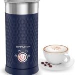 SIMPLETASTE Milk Frother, 4-in-1 Electric Milk Steamer, Automatic Warm and Cold Foam Maker and Milk Warmer for Latte, Cappuccinos, Macchiato: Home & Kitchen