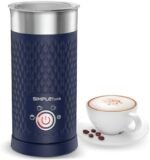 SIMPLETASTE Milk Frother, 4-in-1 Electric Milk Steamer, Automatic Warm and Cold Foam Maker and Milk Warmer for Latte, Cappuccinos, Macchiato: Home & Kitchen