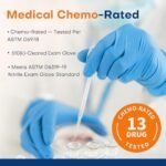 Supmedic Medical Nitrile Exam Gloves, Latex-Free, Powder-Free, Food Safe, Cooking Food Prep, Disposable Gloves, Blue, 100 Pcs (Large) : Industrial & Scientific - Image 4