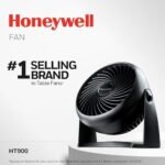 - Honeywell TurboForce Air Circulator, Small Tabletop Fan, Quiet Personal Fan for Home or Office, 3 Speeds, 90 Degree Pivoting Head, Black, HT900 - Electric Household Fans - Image 2