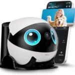 Cámara robot para el hogar Enabot EBO Air 2 Plus: FamilyBot 3K con modo de chat por IA | Movilidad por toda la casa, video bidireccional, imagen facial personalizada, visión nocturna, recarga automática, regalo ideal para larga distancia : Electrónica