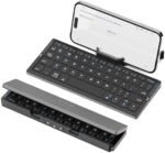 SIKAI CASE Foldable Bluetooth Keyboard with Magnetic Stand,Aluminum Alloy Mini Quiet Folding Portable Lightweight Travel Rechargeable Pocket for Tablet,iPad, Phones, Black : Electronics