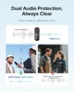 BOYA Magic Wireless Mini Microphones for iPhone 15-16/Android, 4 Form-in-1 Mic, 7g Lightweight, AI Noise Reduction, 48kHz/24bit, APP Control, 328ft Range, Microphone for Recording (Stand not included) : Musical Instruments - Image 7