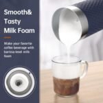 SIMPLETASTE Milk Frother, 4-in-1 Electric Milk Steamer, Automatic Warm and Cold Foam Maker and Milk Warmer for Latte, Cappuccinos, Macchiato: Home & Kitchen - Image 3