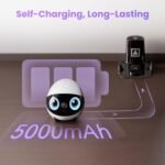 Cámara robot para el hogar Enabot EBO Air 2 Plus: FamilyBot 3K con modo de chat por IA | Movilidad por toda la casa, video bidireccional, imagen facial personalizada, visión nocturna, recarga automática, regalo ideal para larga distancia : Electrónica - Image 6