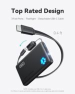 INIU 45W Fast Charging Portable Charger, 40% Smaller 10000mAh with Detachable Cable, Flight-Safe Travel Power Bank, USB C External Phone Battery Pack for iPhone 17 16 Pro iPad Samsung S26 Google etc : Cell Phones & Accessories - Image 4