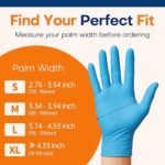 Supmedic Medical Nitrile Exam Gloves, Latex-Free, Powder-Free, Food Safe, Cooking Food Prep, Disposable Gloves, Blue, 100 Pcs (Large) : Industrial & Scientific - Image 6