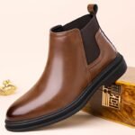 Botas Chelsea de caña alta prémium de otoño e invierno para hombre, informales de negocios antideslizantes para exteriores, zapatos clásicos, diseño elástico de punta puntiaguda - Image 11