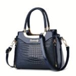 Bolso para Madre, Bolso Familiar para Mujer con Diseño de Cocodrilo Patente, Bolso de Moda Versátil y Popular de Hombro Cruzado, Regalo de Acción de Gracias - Image 13