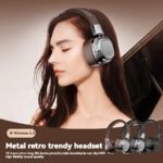 Auriculares inalámbricos retro de gran sonido con tecnología Wireless 5.3 - Cero lag para gaming, audio de alta fidelidad y bajos potentes, batería duradera de 350Mah, perfectos para amantes de la música y deportistas - Image 12