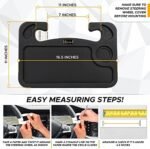 EcoNour 2 in 1 Car Steering Wheel Desk | Tray for Laptop Car Mount with Pen Holder | Desk Console for Car | Food Tray for Eating with Drinks Holder | Multipurpose Travel Car Accessories : Automotive - Image 5