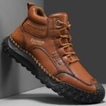 Zapatillas de moda para hombre, casuales, hechas a mano, para caminar y hacer senderismo, talla masculina, en , marrón y gris - Image 7