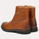 Botas de Nieve para Hombre, Cremallera Interior, Parte Superior de PU, Decoración Metálica, Forro Polar Interior, Cálidas y Cómodas, Suela de Goma, Antideslizantes y Resistentes al Desgaste - Image 4