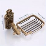 Red de Jabón de Bronce Estilo Europeo, Bandeja de Jabón para Baño, Organizador de Jabón Aromático de Aluminio para Espacio de Baño - Image 2