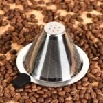 1 Filtro de café reutilizable de acero inoxidable 304 - Malla ultrafina, mango ergonómico, perfecto para uso doméstico y de oficina. Chris utiliza un diseño de alta calidad, acabados metálicos elegantes y aditivos de café duraderos para crear un café rico y agradable. - Image 11
