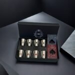 Una caja que contiene 8 vasos de whisky y 2 abridores de botellas, vasos de whisky de acero inoxidable, abridores, regalos, felicitaciones navideñas, recuerdos - Image 3