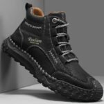 Zapatillas de moda para hombre, casuales, hechas a mano, para caminar y hacer senderismo, talla masculina, en , marrón y gris - Image 5