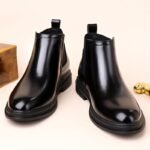 Botas Chelsea de caña alta prémium de otoño e invierno para hombre, informales de negocios antideslizantes para exteriores, zapatos clásicos, diseño elástico de punta puntiaguda - Image 10