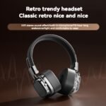 Auriculares inalámbricos retro de gran sonido con tecnología Wireless 5.3 - Cero lag para gaming, audio de alta fidelidad y bajos potentes, batería duradera de 350Mah, perfectos para amantes de la música y deportistas - Image 10