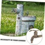 IDOLPACK Grifo Exterior de Alta Resistencia en Bronce Antiguo - Conector de Manguera de Jardín de Un Solo Agujero, Pico Roscado /EU, Dispositivo de Riego de Césped de Aleación Duradera, Compatible con Tubería de Fuente (Herrajes) - Image 8